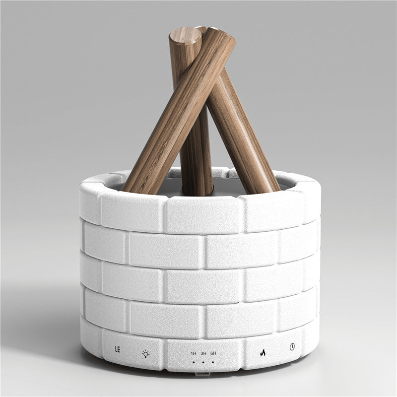 Flame Effect Aroma Diffuser – Fireplace Style Humidifier