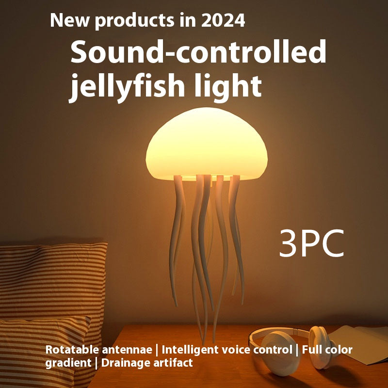 Floating Jellyfish LED Lamp – Aesthetic Ocean Mood Night Light