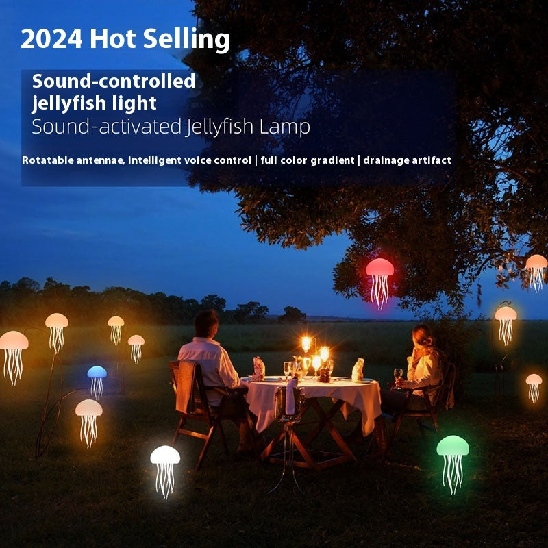 Floating Jellyfish LED Lamp – Aesthetic Ocean Mood Night Light