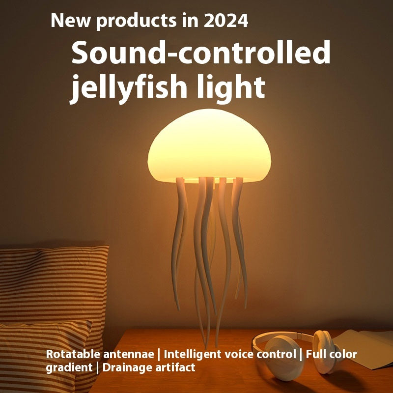Floating Jellyfish LED Lamp – Aesthetic Ocean Mood Night Light