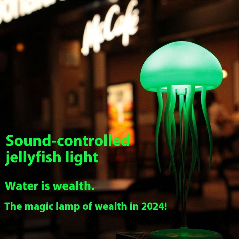 Floating Jellyfish LED Lamp – Aesthetic Ocean Mood Night Light