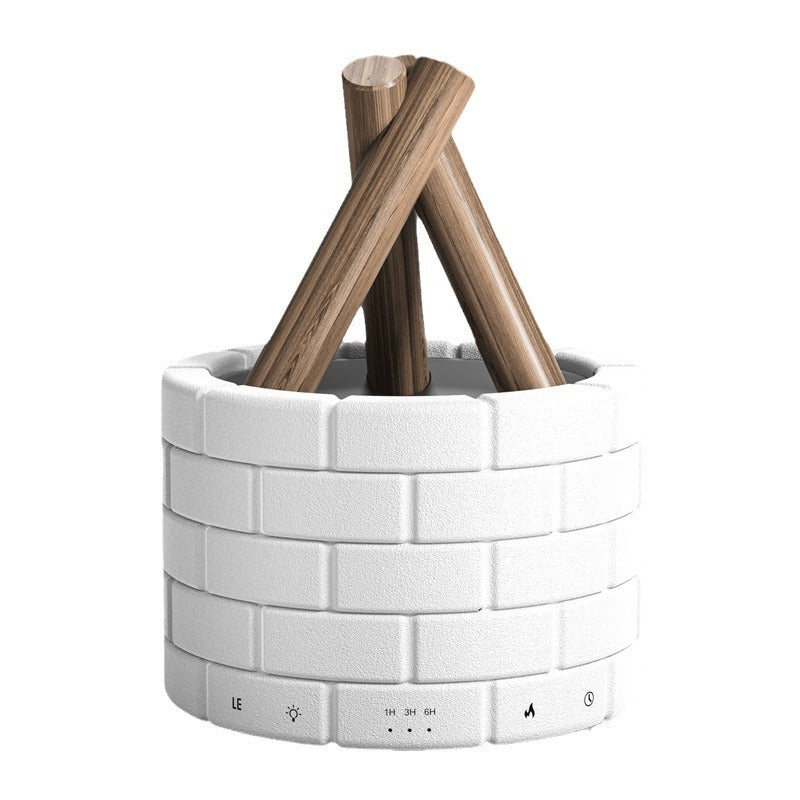 Flame Effect Aroma Diffuser – Fireplace Style Humidifier